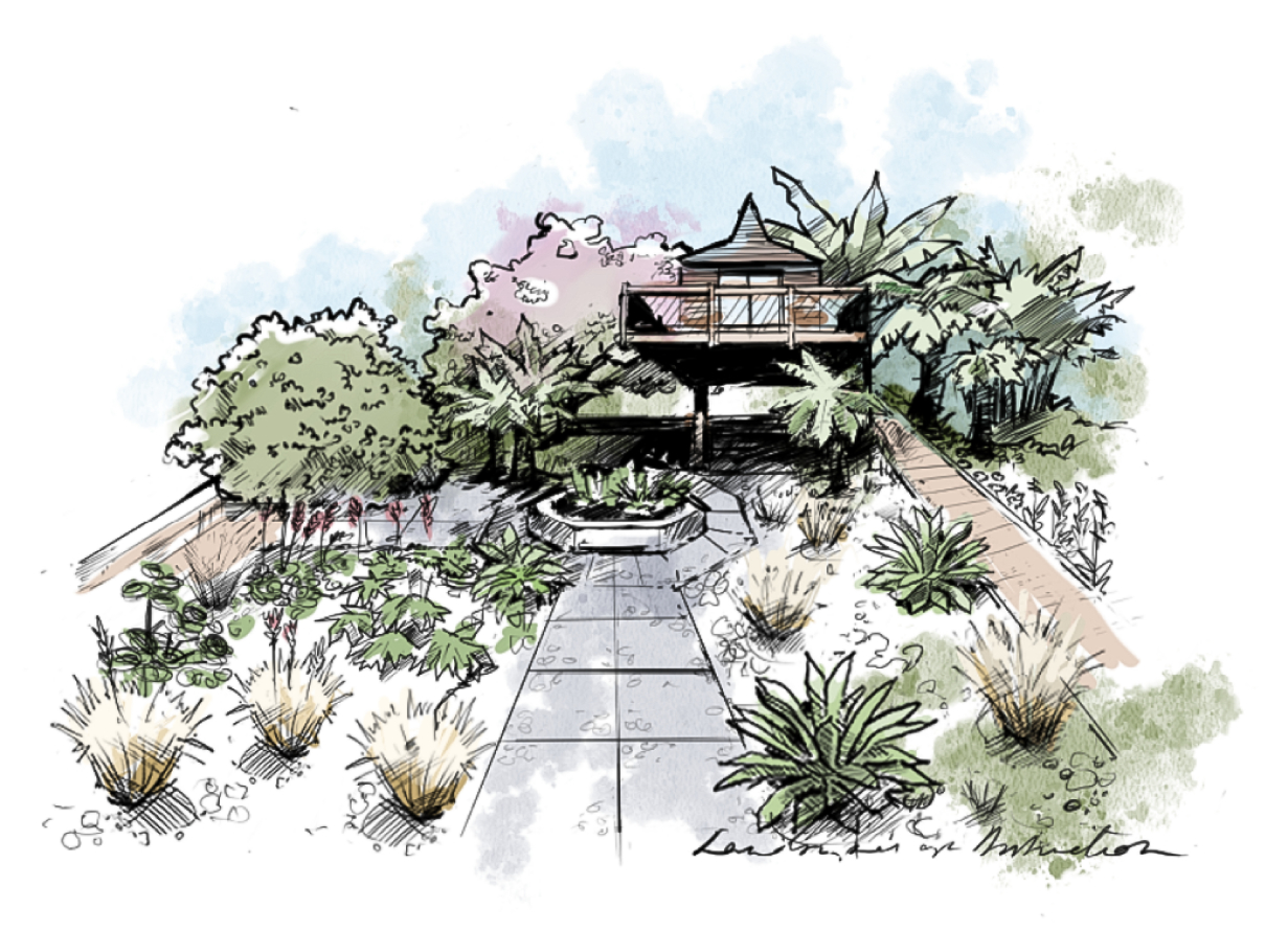 Fontana Tranquility Garden by Landscapes of Distinction, artists impression